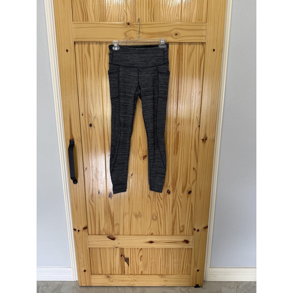 Athleta Leggings Womens Small Gray Ankle High Rise Pocket Yoga Running Gym